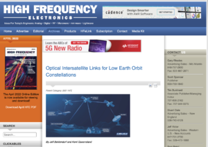 high frequency electronics LEO article